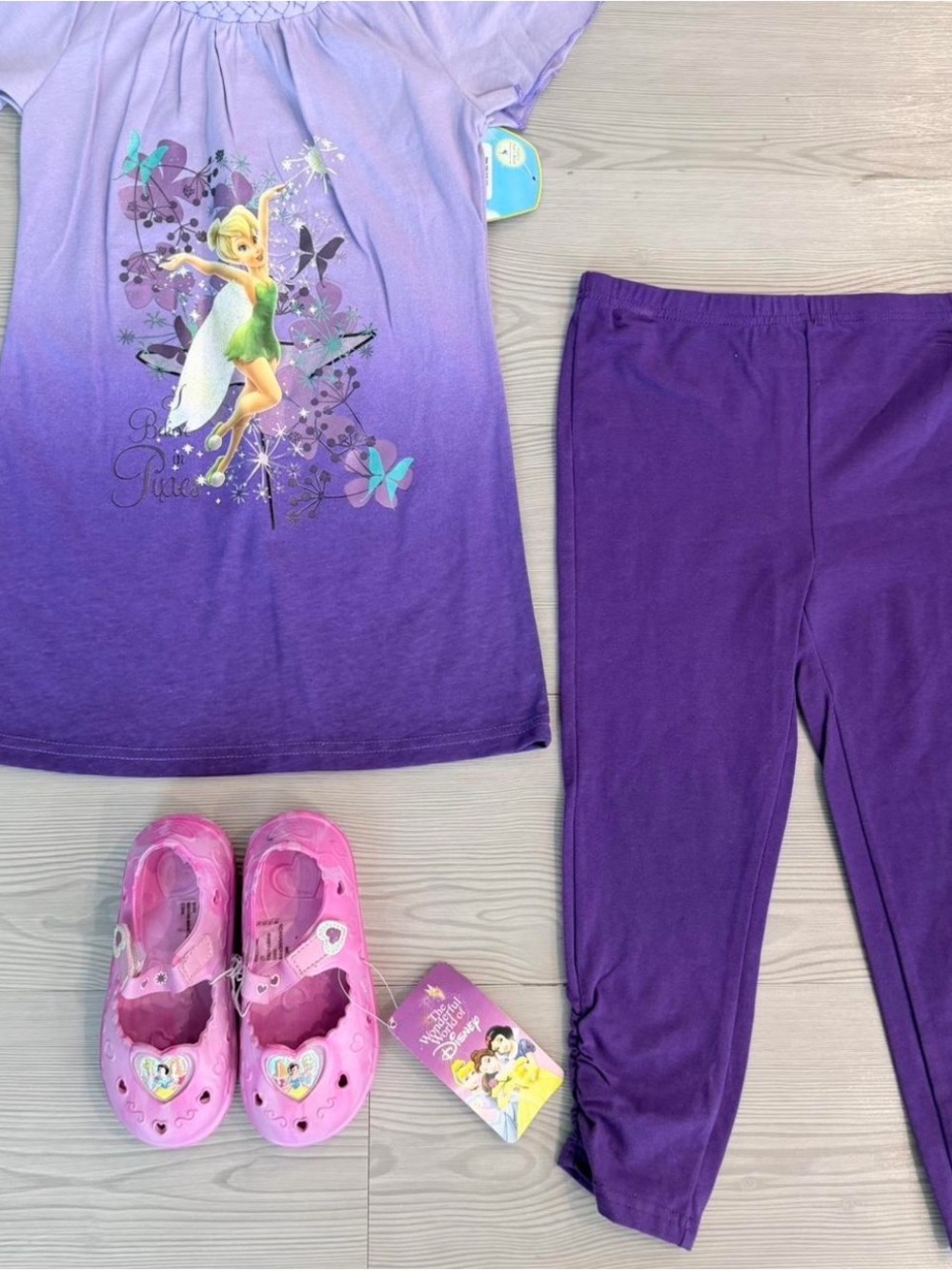 Disney Lavender Braided Neckline Girls Top